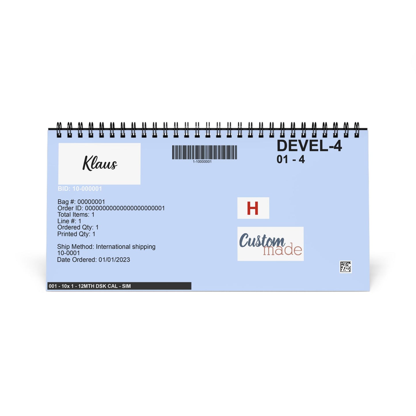 2025 Personalized Desktop Calendar