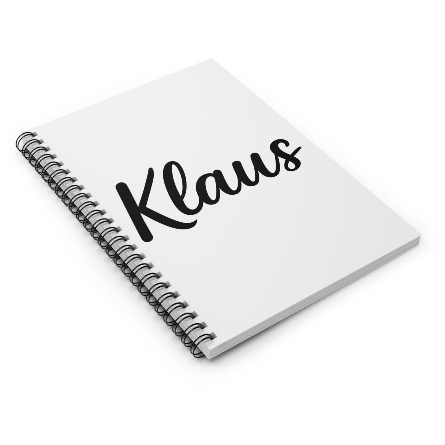 Personalized Spiral Notebook - Ruled Lines