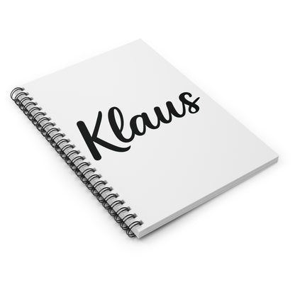 Personalized Spiral Notebook - Ruled Lines