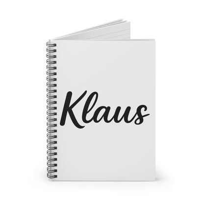 Personalized Spiral Notebook - Ruled Lines